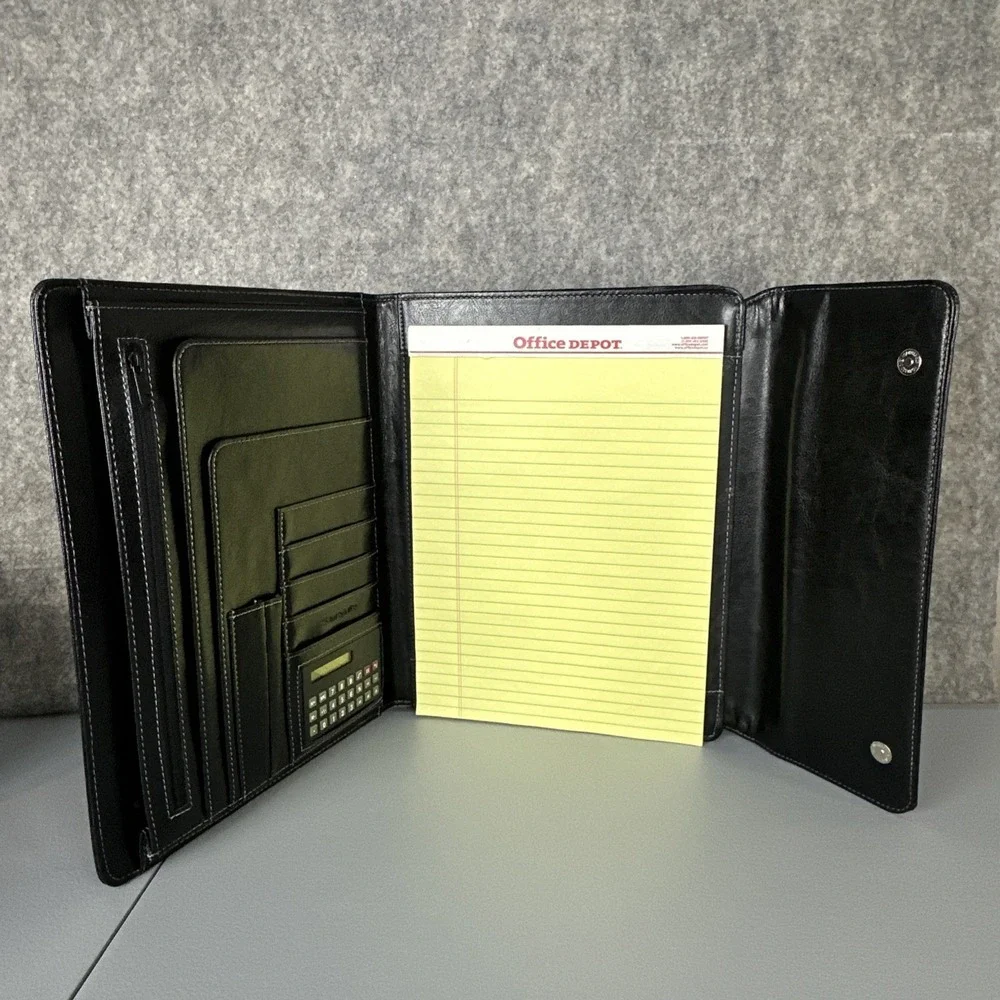 Samsonite Vinyl Tri-Fold Writing Pad, 10 1/2